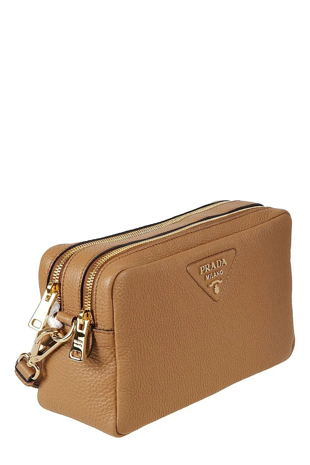 Prada Logo Detailed Zipped Crossbody Bag