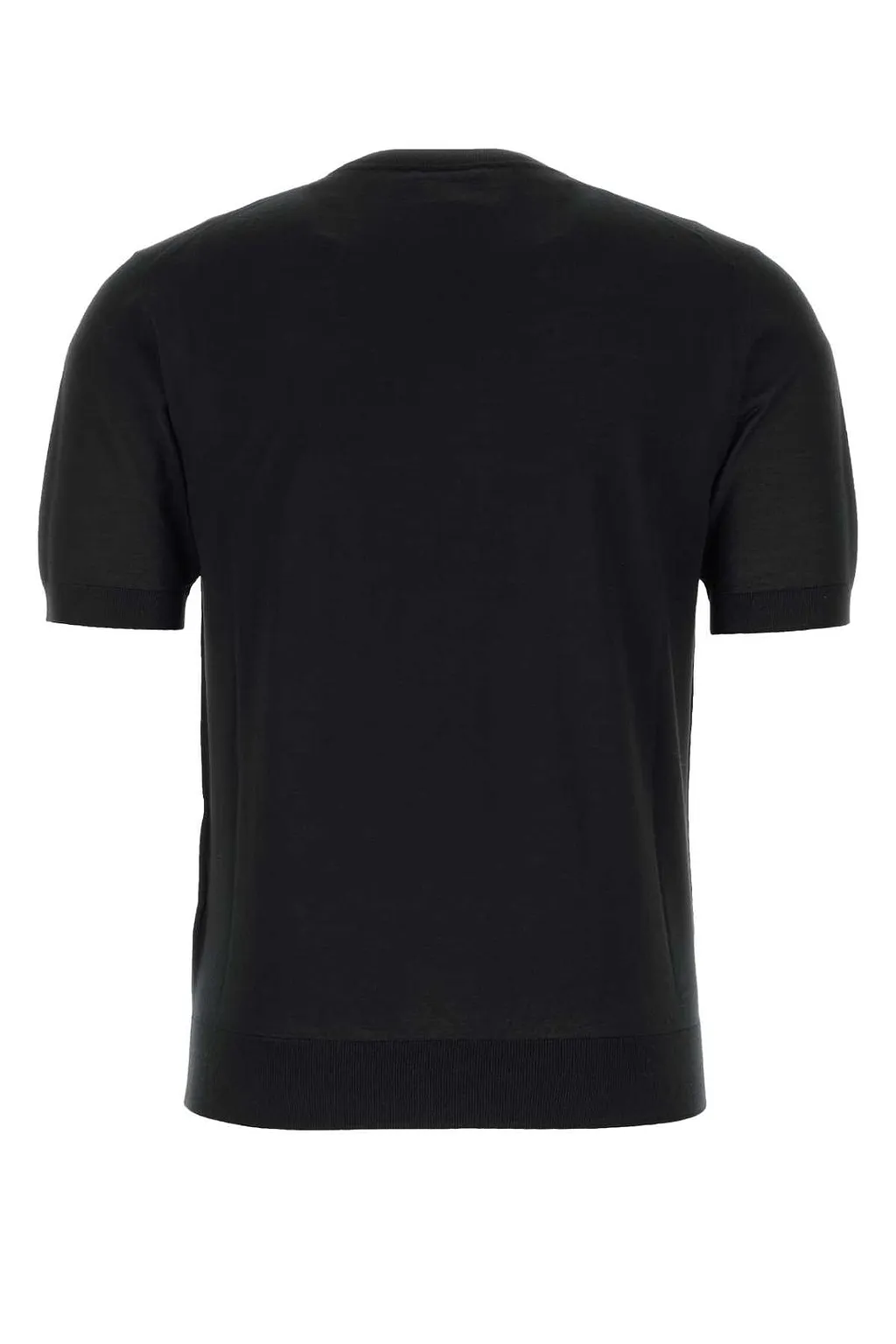 Prada Logo Embroidered Knit T-Shirt