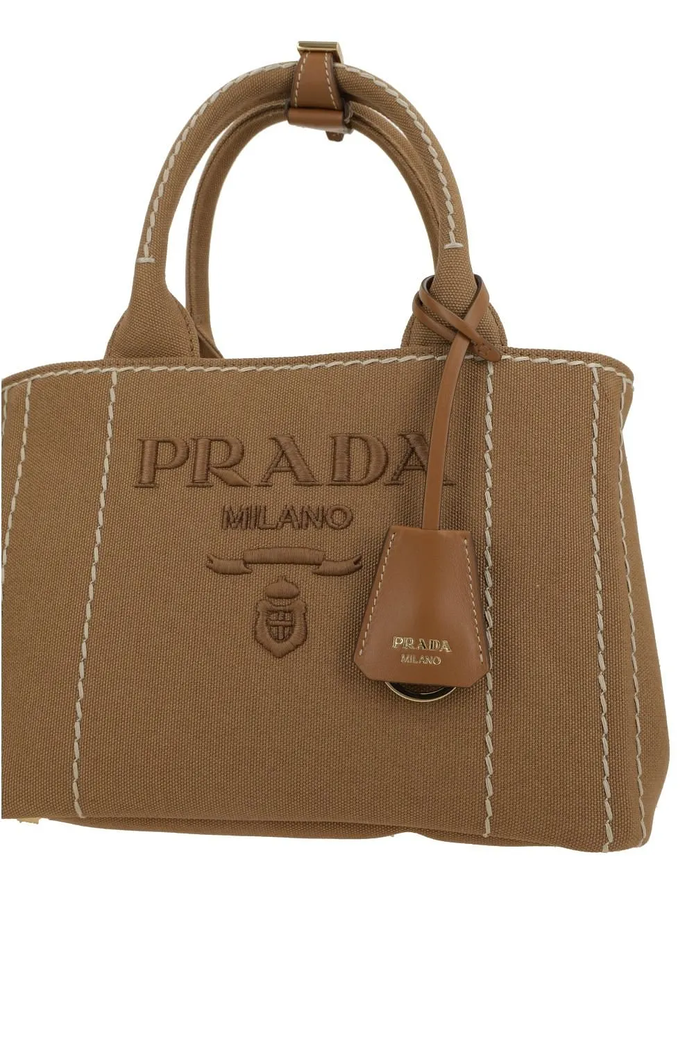 Prada Logo-Embroidered Handbag