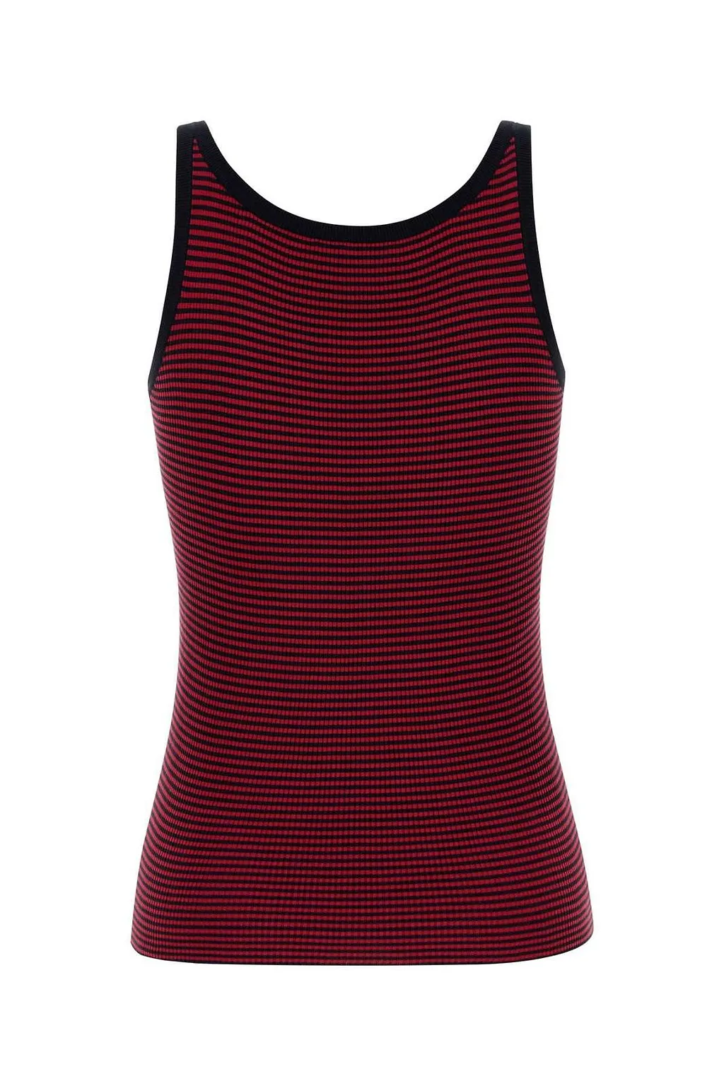 Prada Logo Embroidered Knitted Tank Top