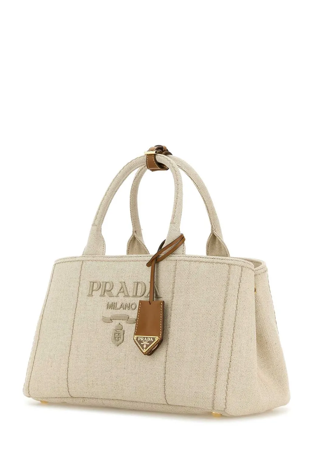 Prada Logo-Embroidered Tote Bag