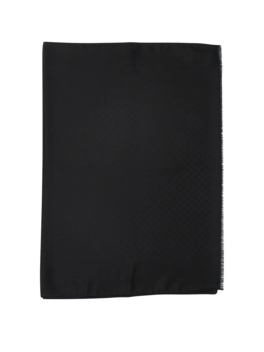 Prada Logo Jacquard Fringed Edge Scarf