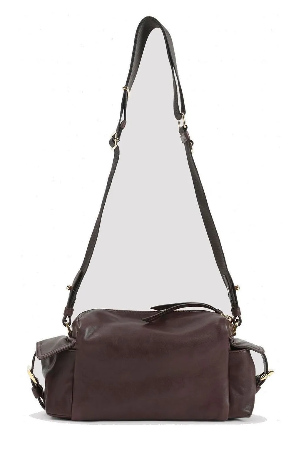 Prada Triangle-Logo Zipped Shoulder Bag