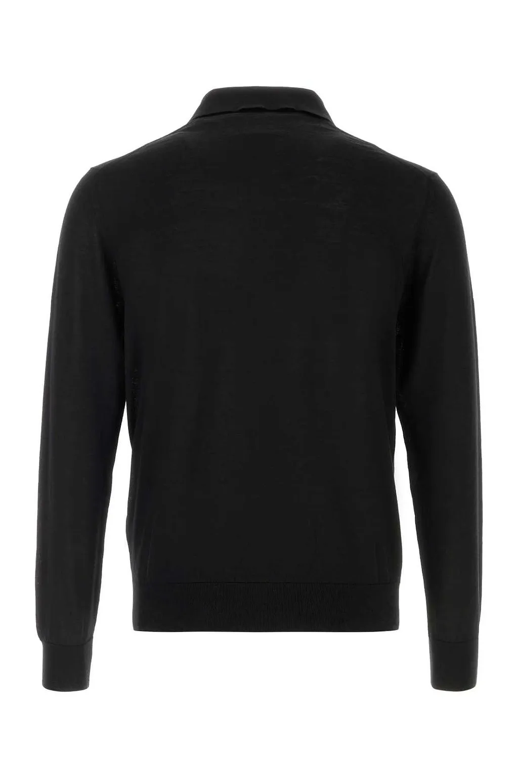 Prada Long-Sleeved Knitted Polo Jumper