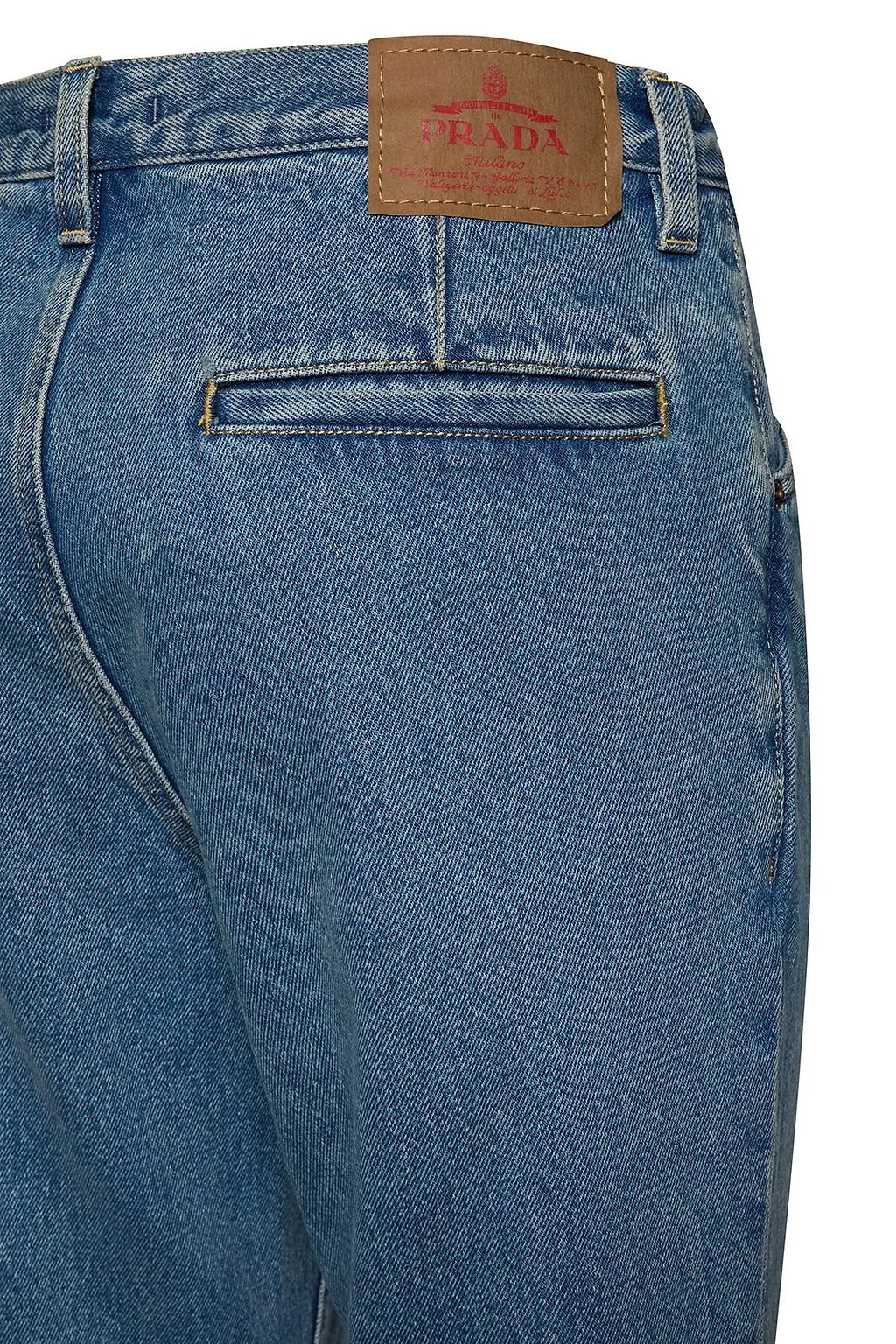 Prada Logo-Patch Denim Jeans