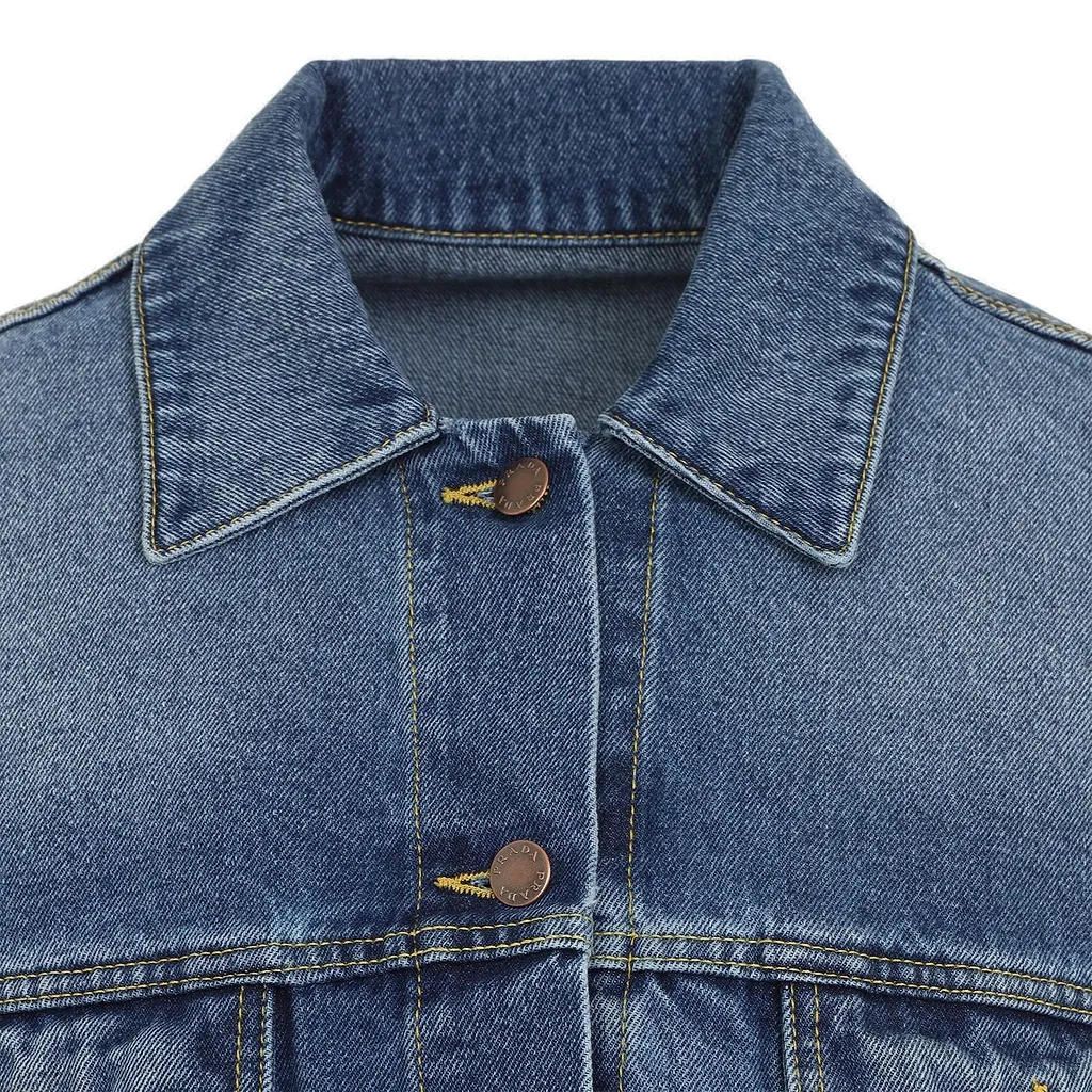 Prada Logo Patch Cropped Denim Jacket