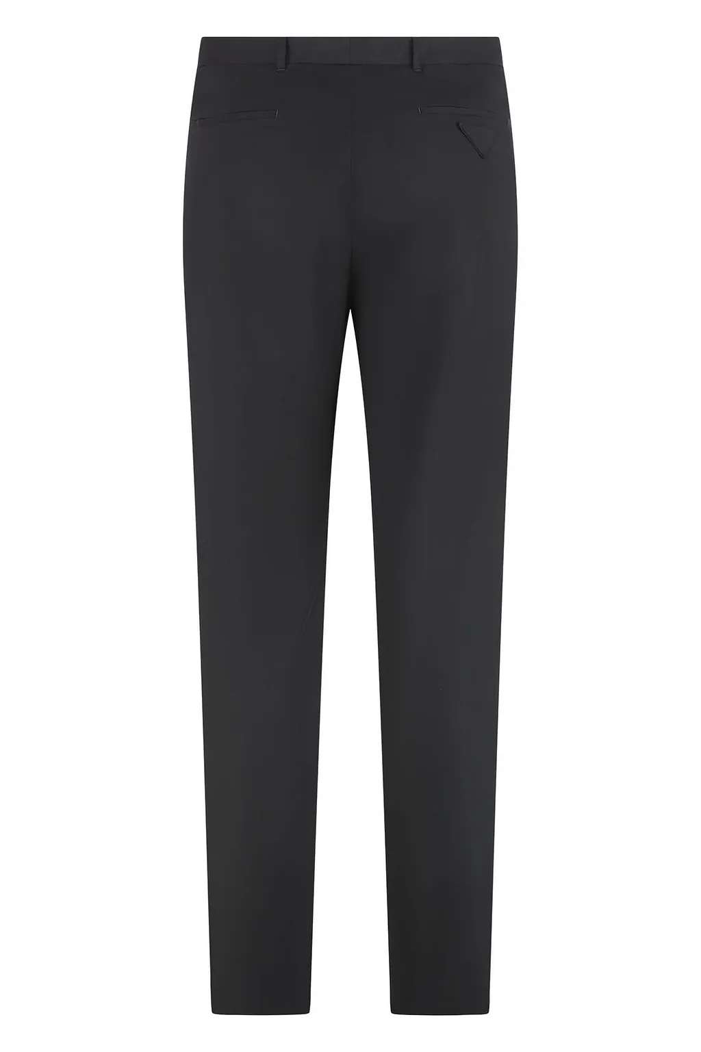 Prada Logo Patch Straight-Leg Trousers