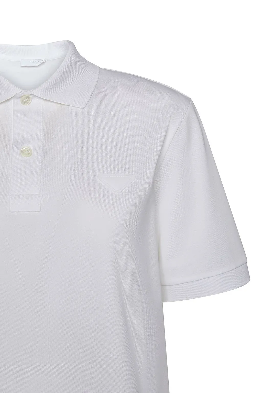 Prada Logo Patch Polo Shirt