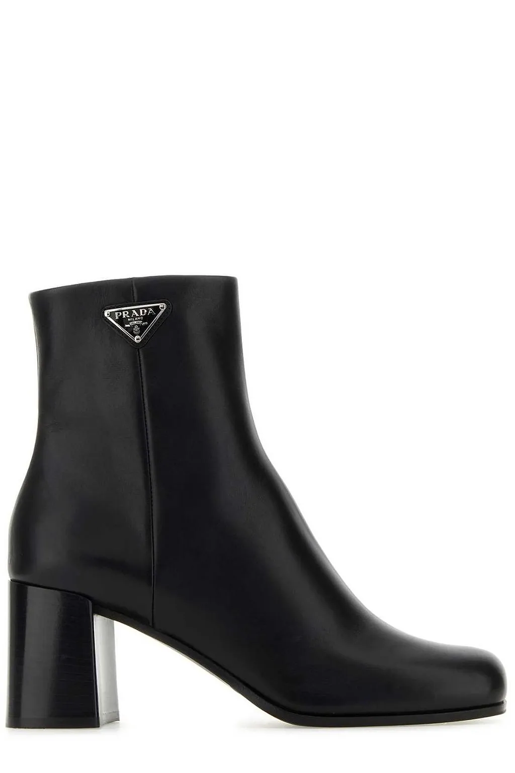 Prada Logo-Plaque Ankle Boots