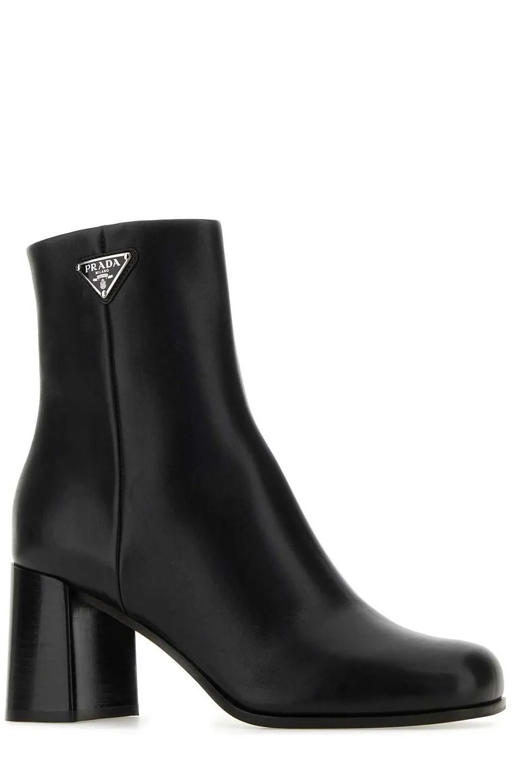 Prada Logo-Plaque Ankle Boots