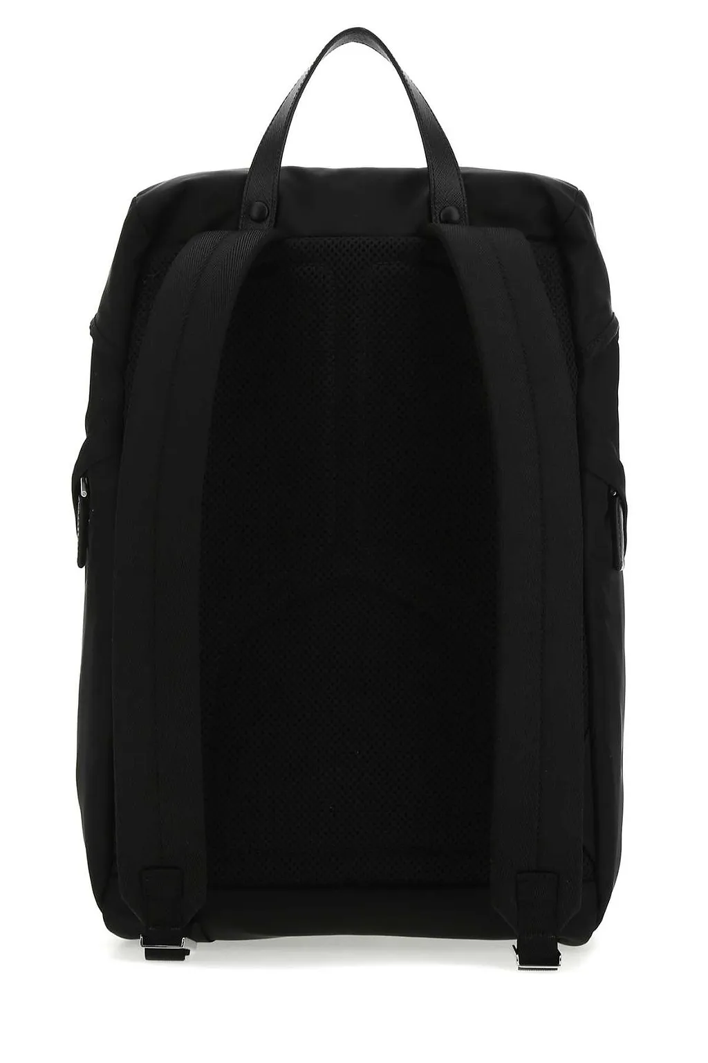 Prada Logo Plaque Buckled Backpack