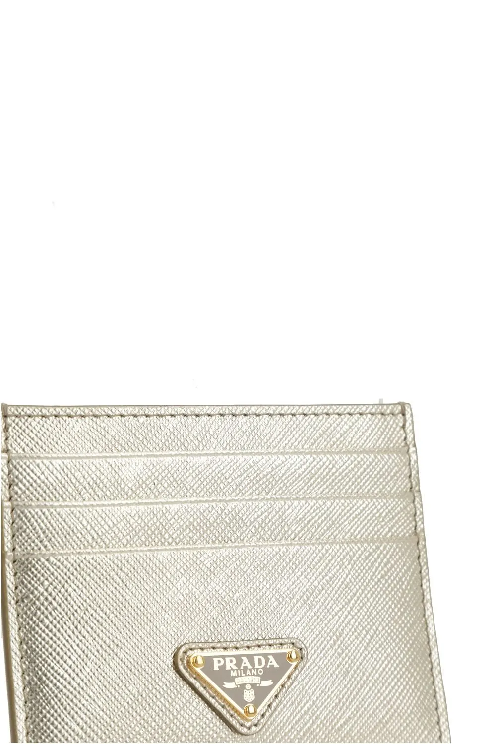 Prada Logo Plaque Card Holder