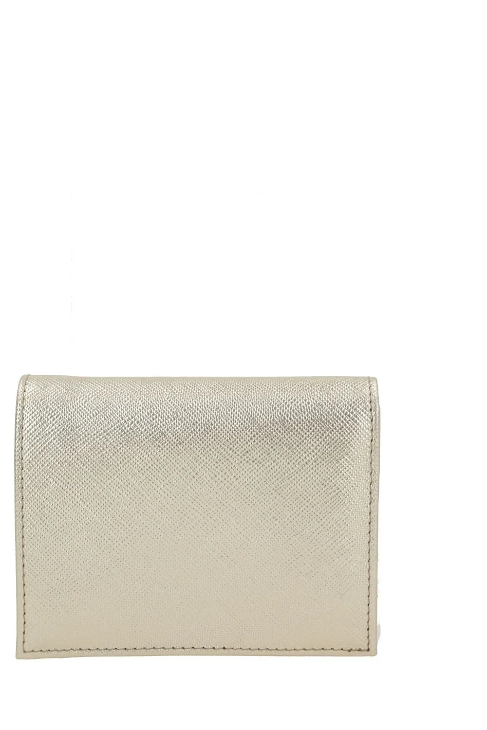 Prada Logo Plaque Bi-Fold Wallet