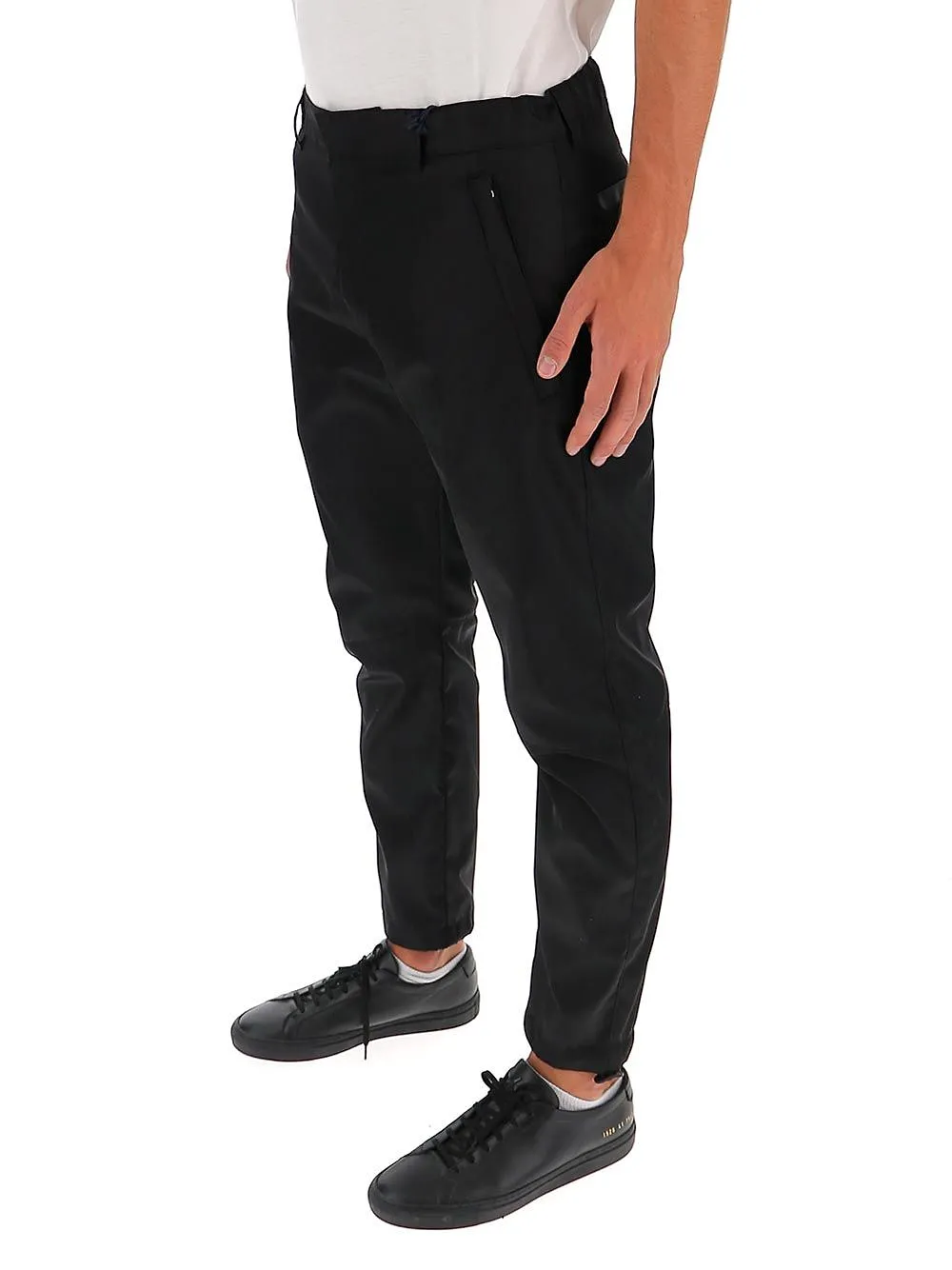 Prada Logo Plaque Detail Pants
