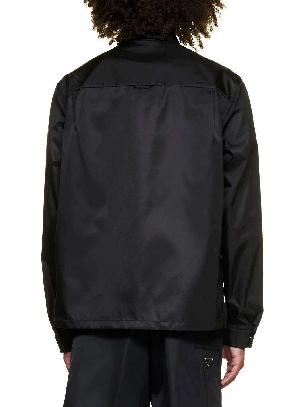 Prada Logo Plaque Chest Pocket Shirt