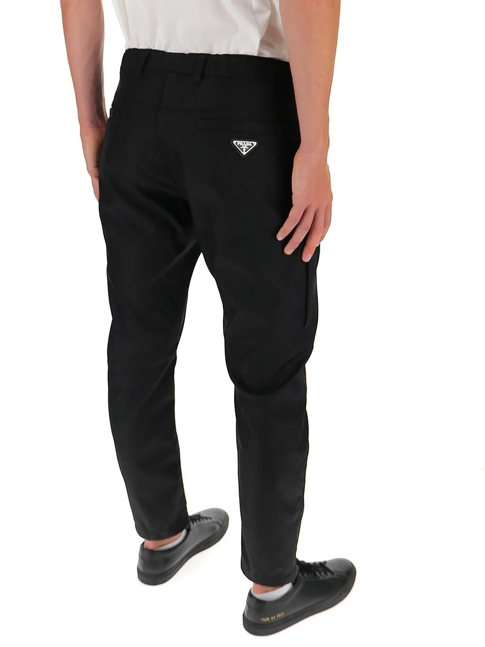 Prada Logo Plaque Detail Pants