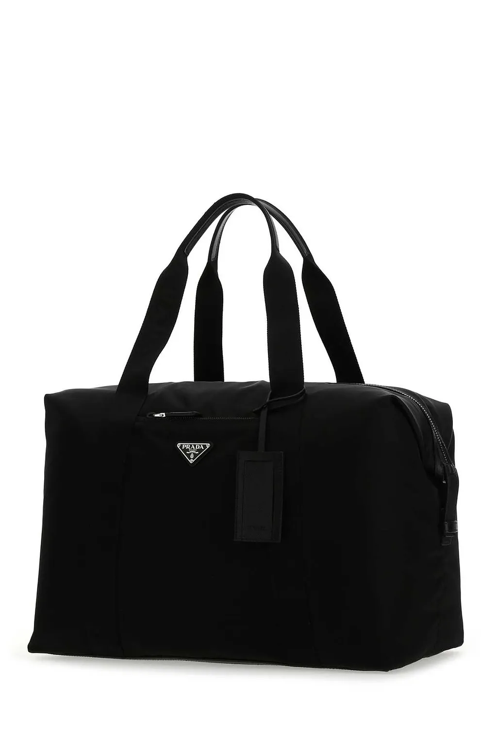 Prada Logo Plaque Duffle Bag