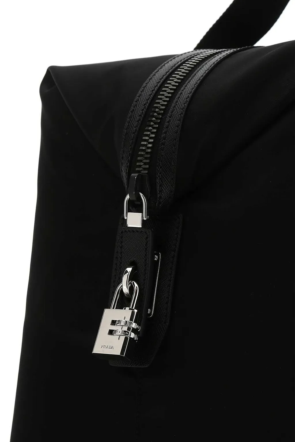 Prada Logo Plaque Duffle Bag