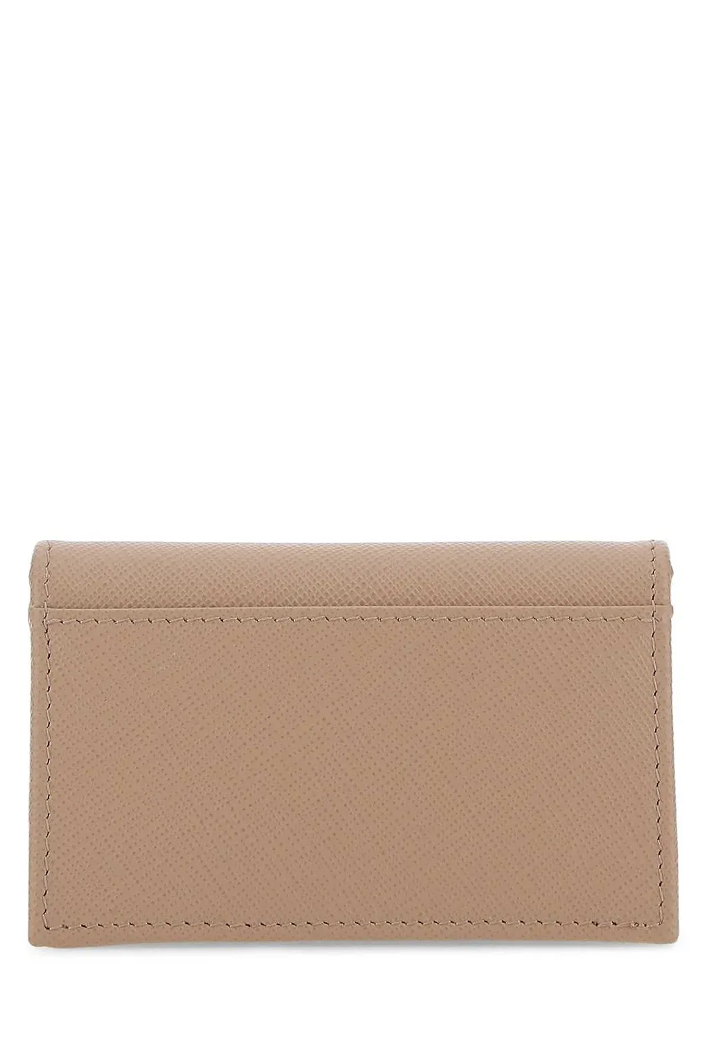 Prada Logo Plaque Fold Over Cardholder