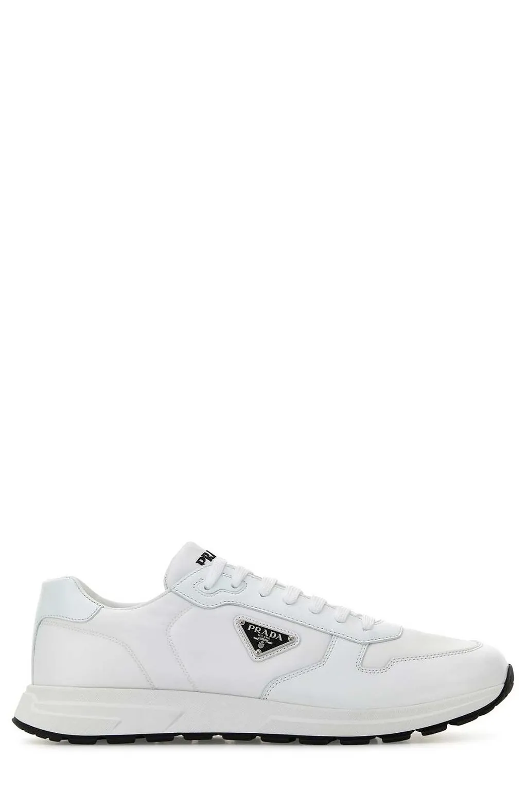 Prada Logo Plaque Low-Top Sneakers