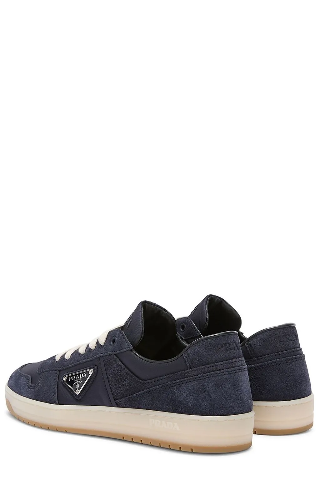 Prada Logo Plaque Low-Top Sneakers