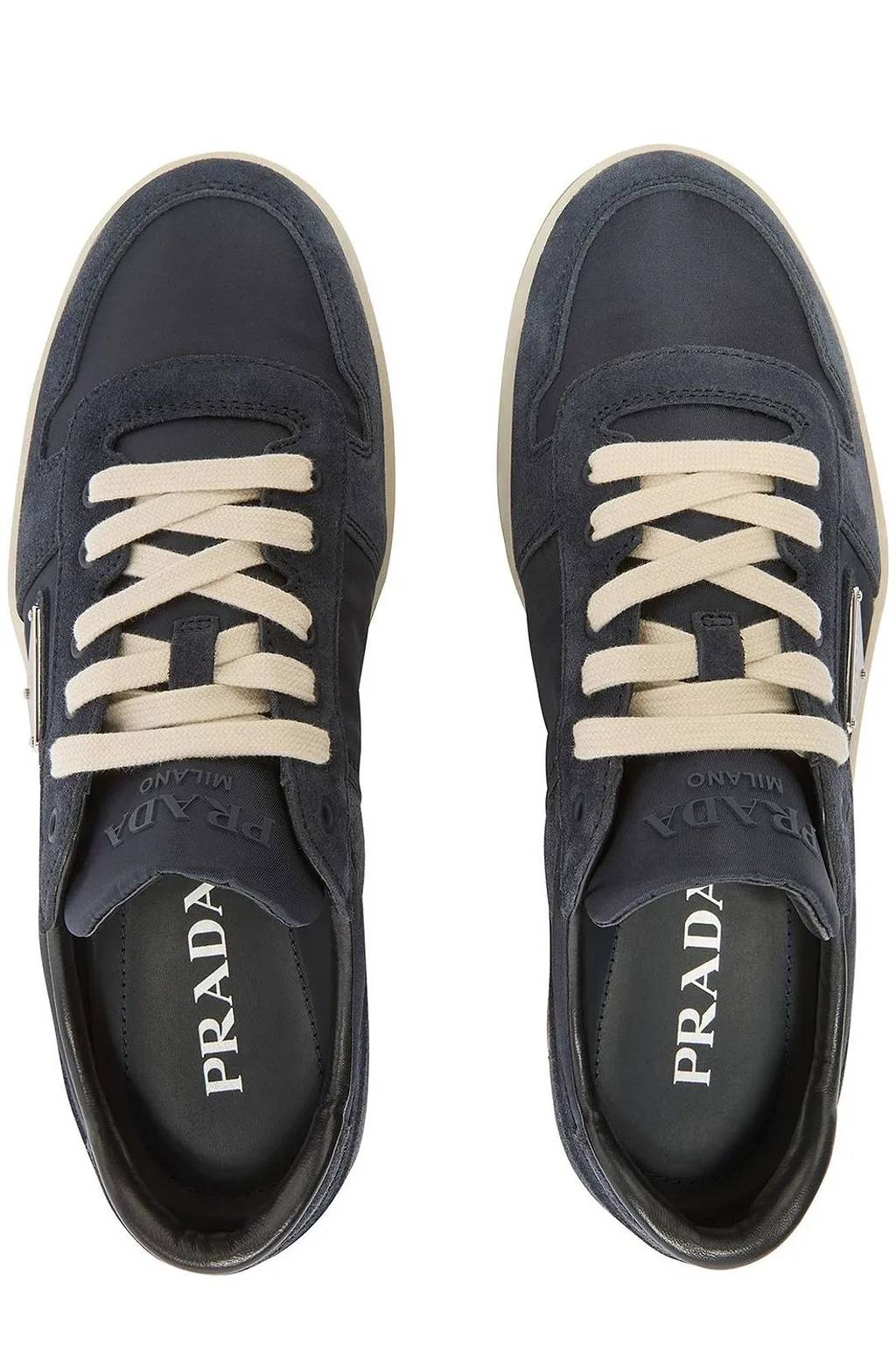 Prada Logo Plaque Low-Top Sneakers