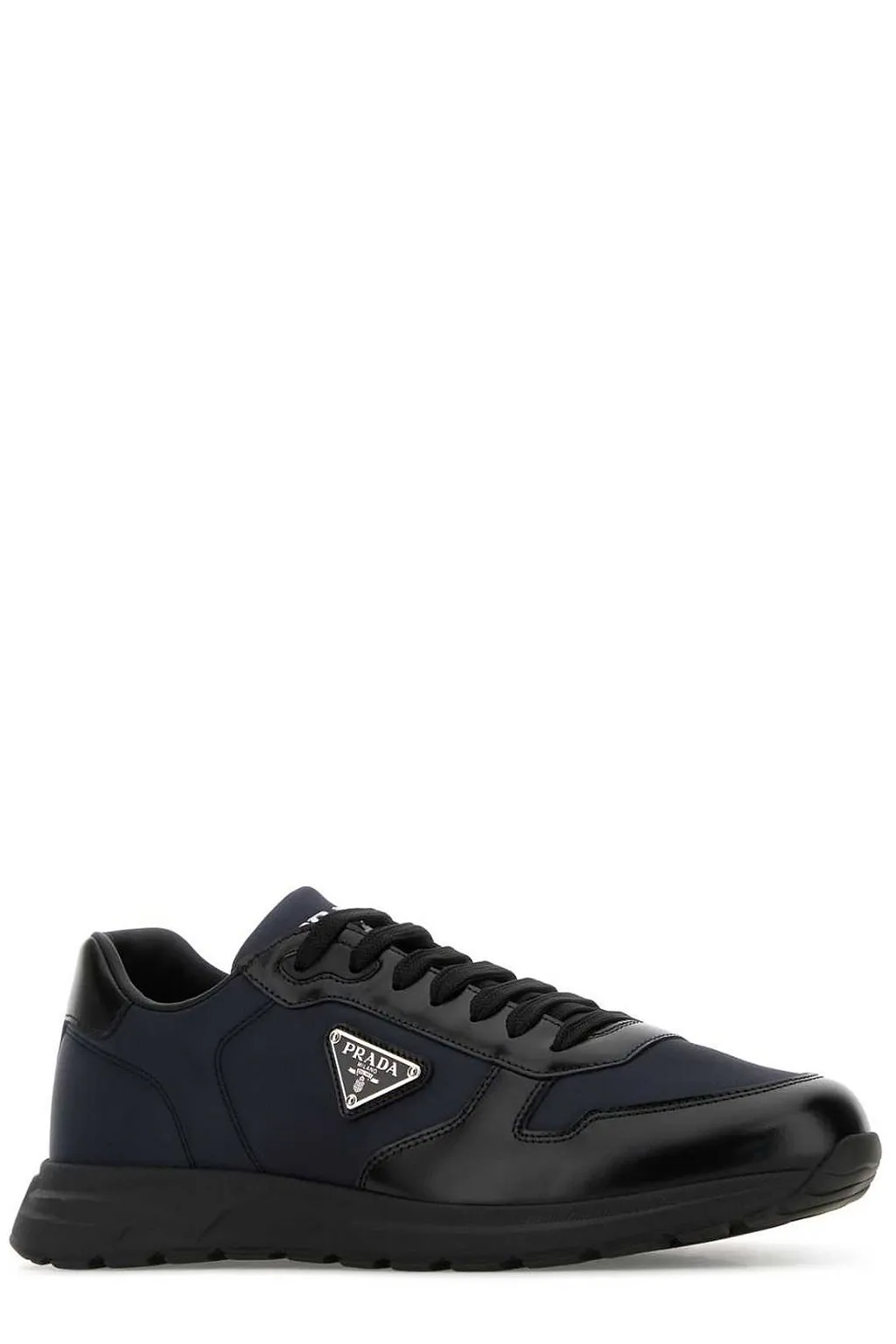 Prada Logo Plaque Low-Top Sneakers