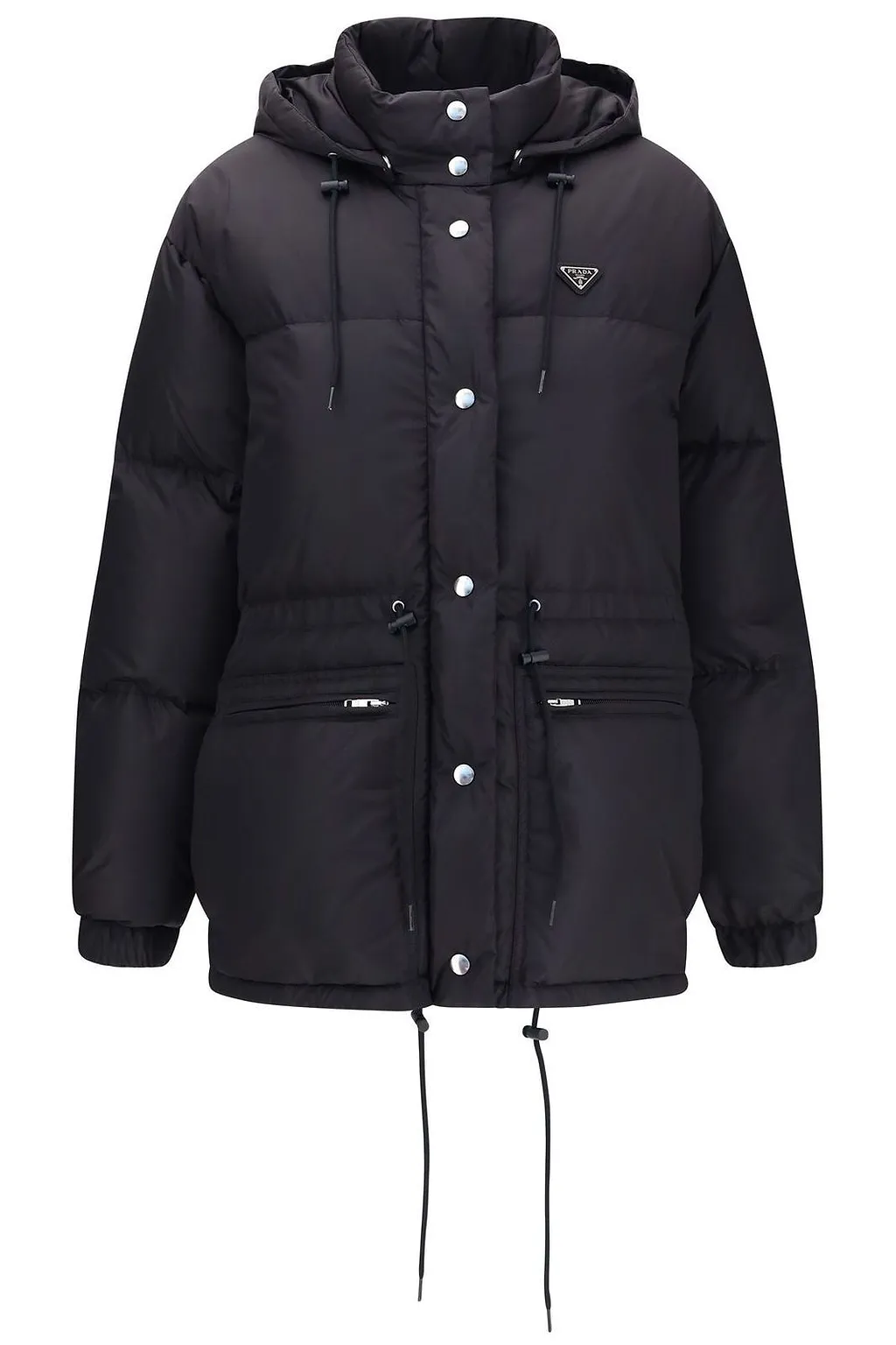 Prada Logo Plaque Padded Jacket