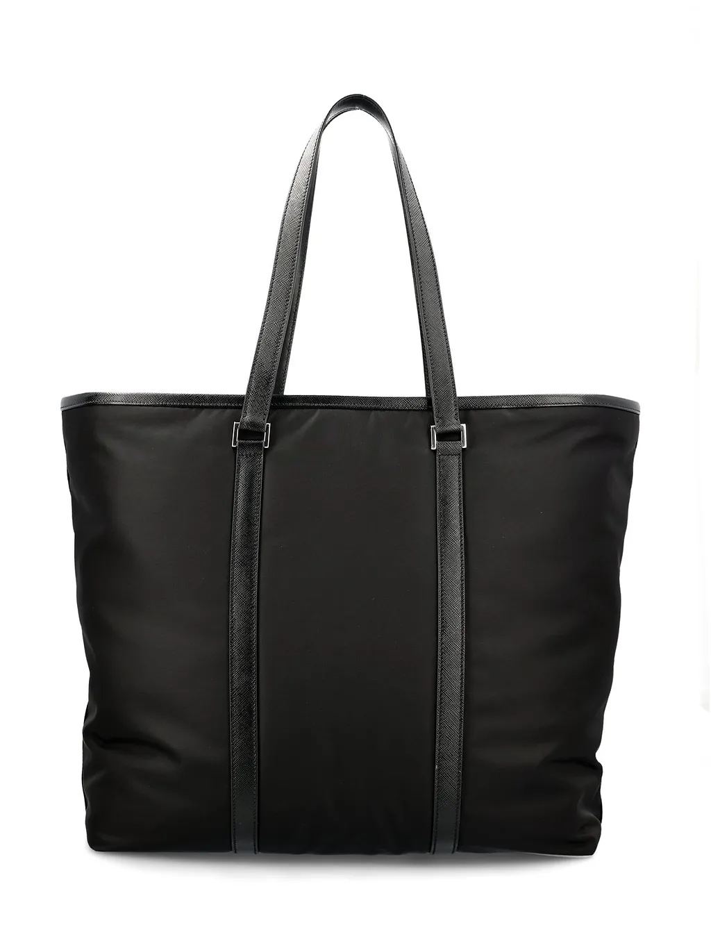 Prada Logo Plaque Medium Tote Bag