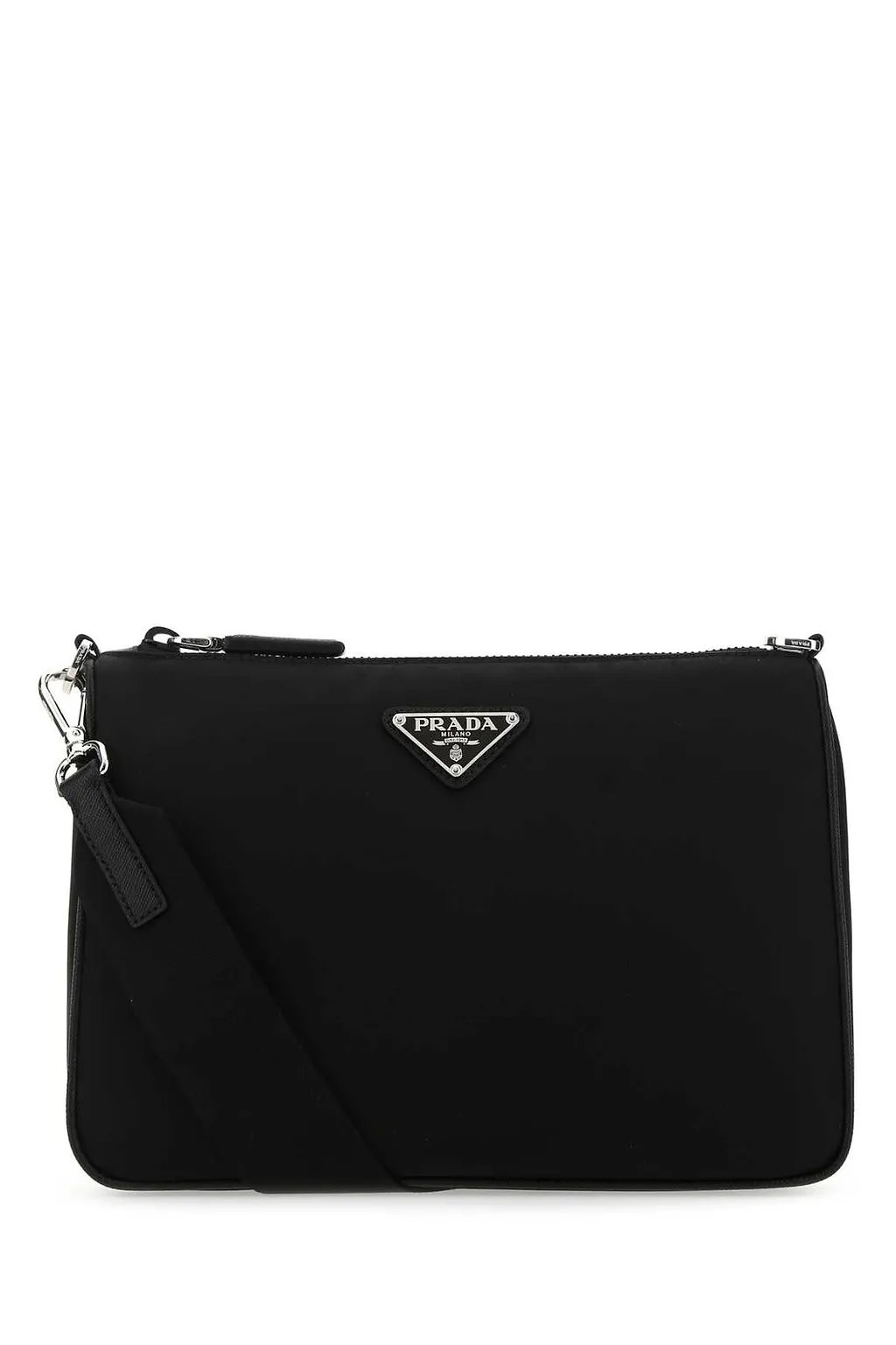 Prada Logo Plaque Shoulder Bag