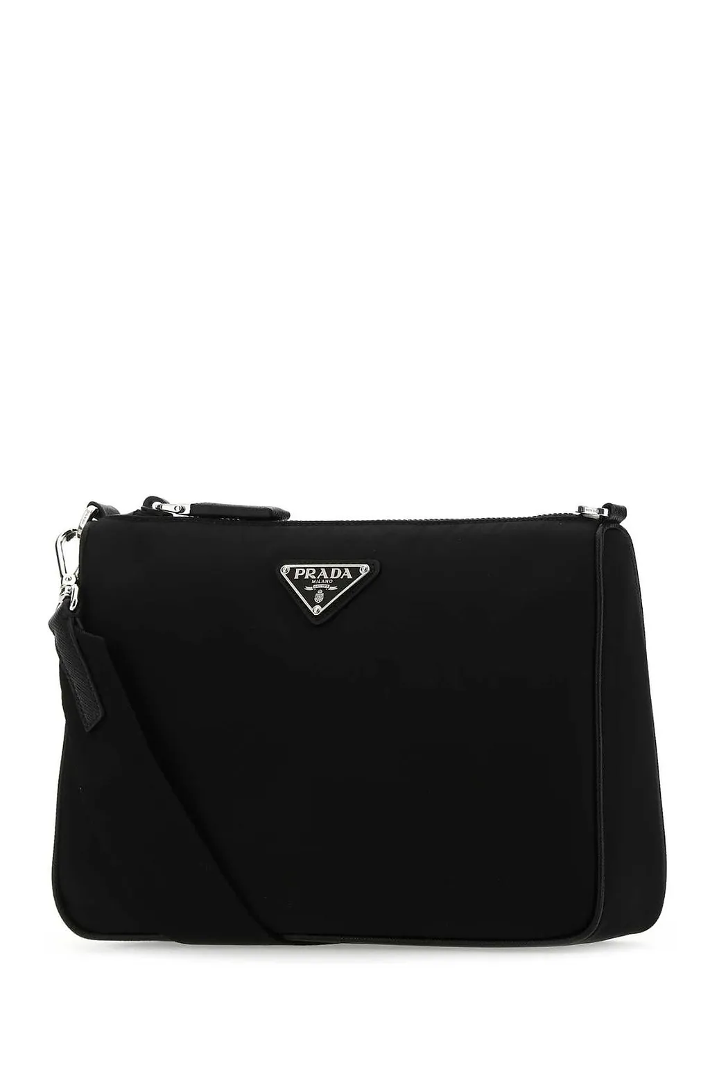 Prada Logo Plaque Shoulder Bag