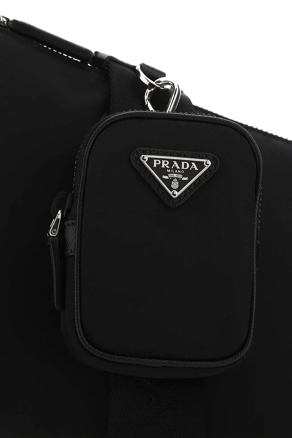 Prada Logo Plaque Shoulder Bag