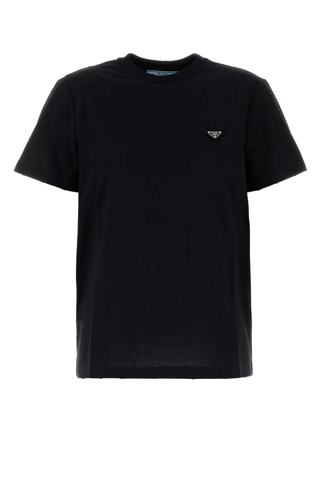 Prada Logo Plaque Short Sleeved T-Shirt