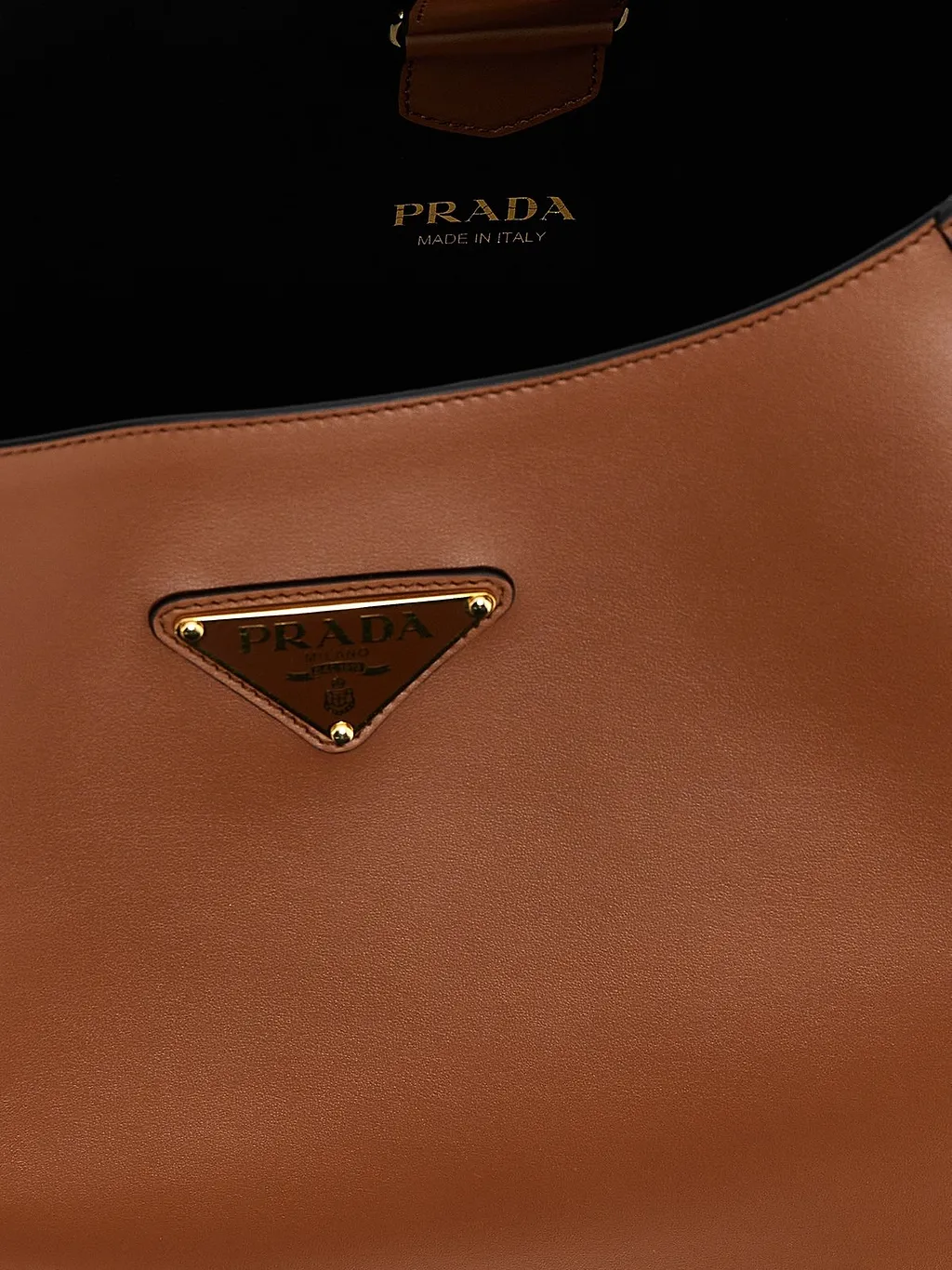 Prada Logo-Plaque Shoulder Bag