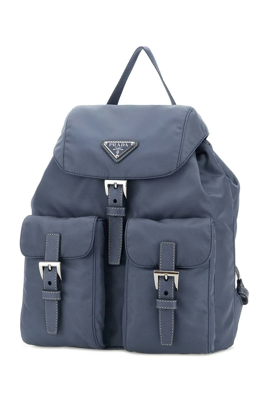 Prada Logo Plaque Small Backpack