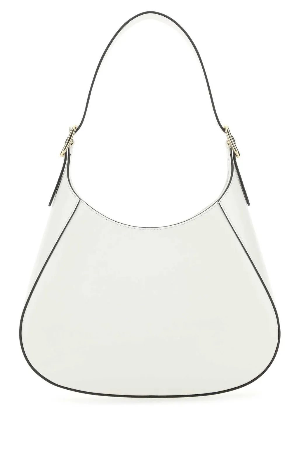 Prada Logo Plaque Zip-Up Hobo Bag