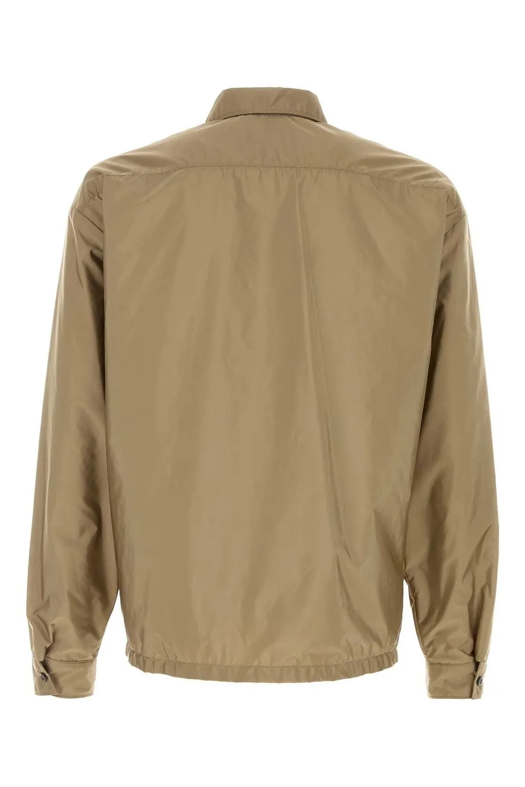 Prada Logo Plaque Zip-Up Jacket