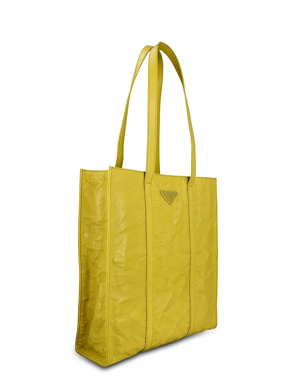 Prada Logo-Plaque Tote Bag
