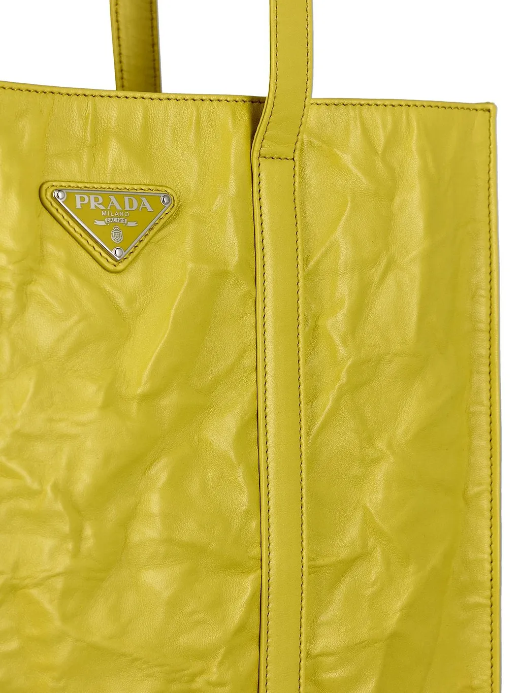 Prada Logo-Plaque Tote Bag