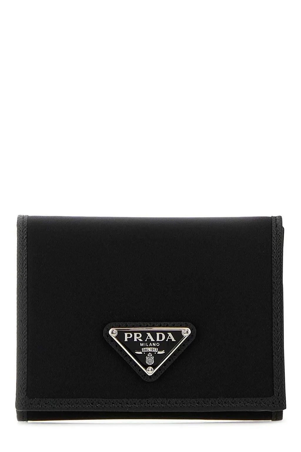 Prada Logo Plaque Wallet