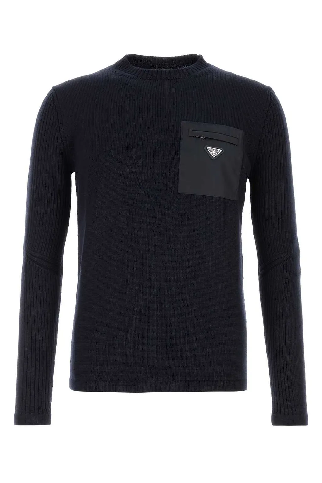 Prada Logo Pocket Knitted Jumper