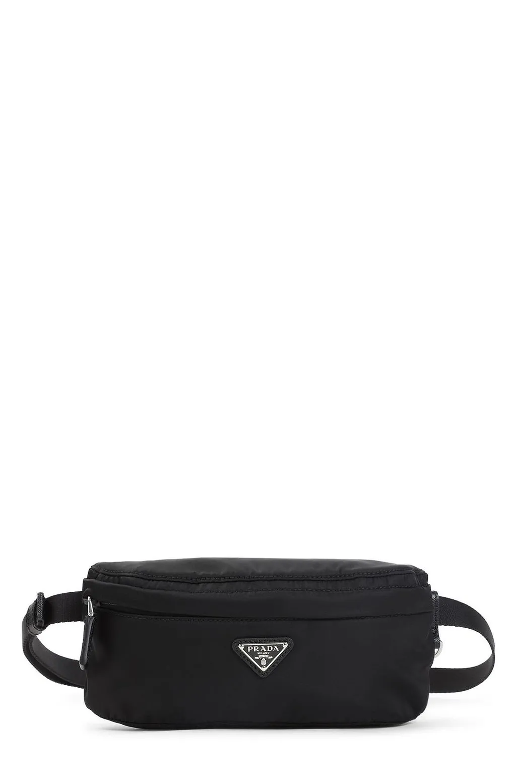 Prada Logo Plaque Zipped Belt Bag