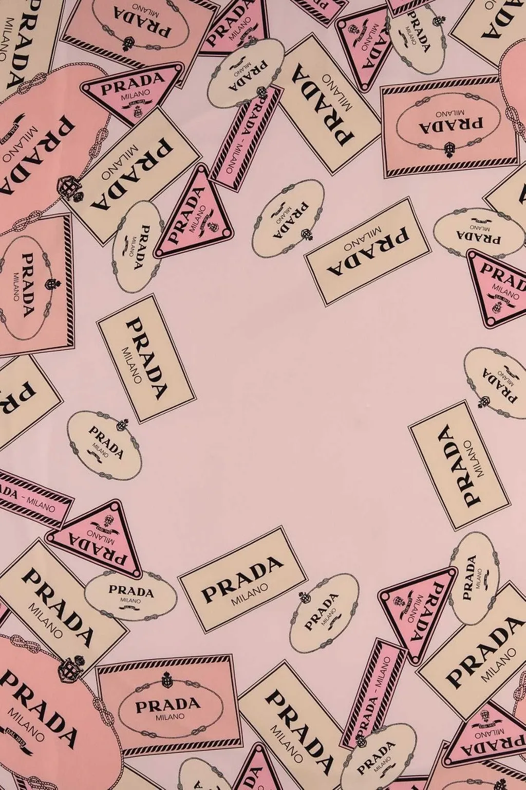 Prada Logo Print Scarf