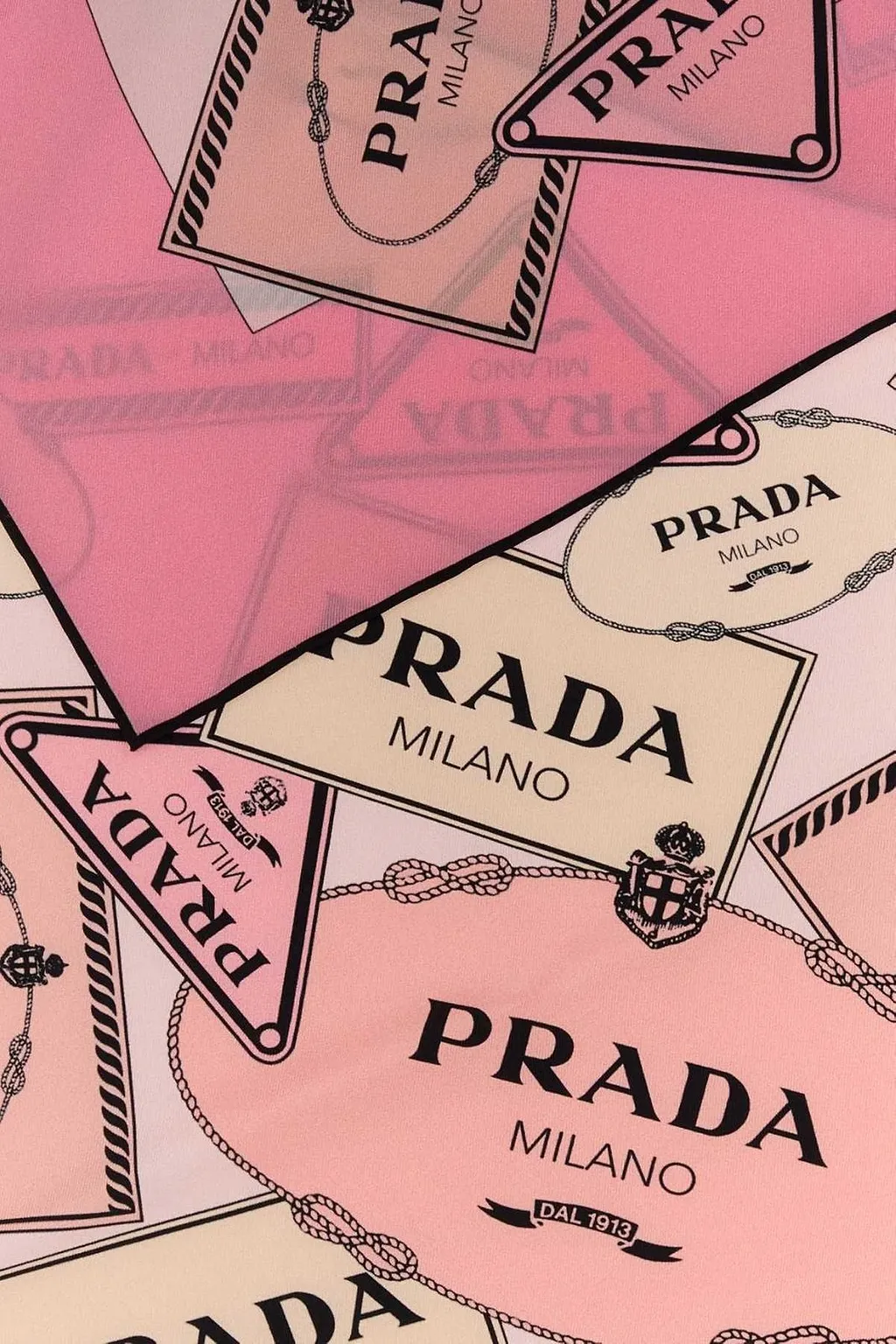 Prada Logo Print Scarf