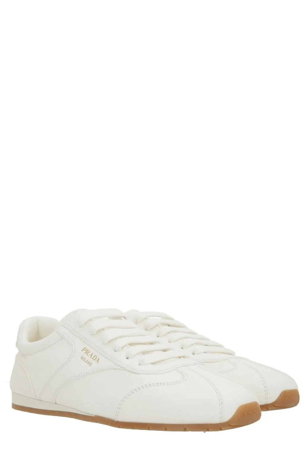 Prada Logo-Printed Lace-Up Sneakers