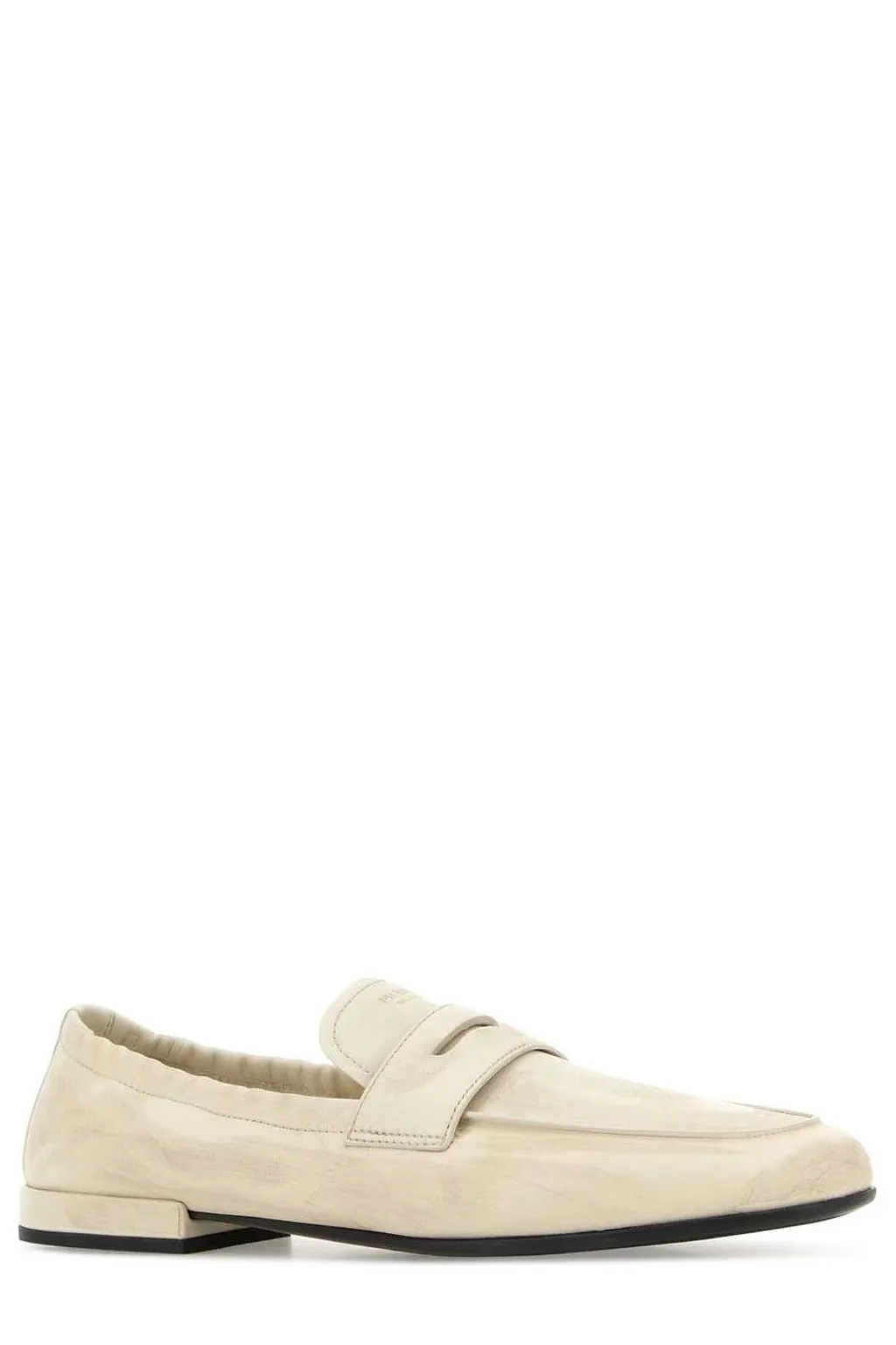 Prada Logo-Printed Penny Loafers
