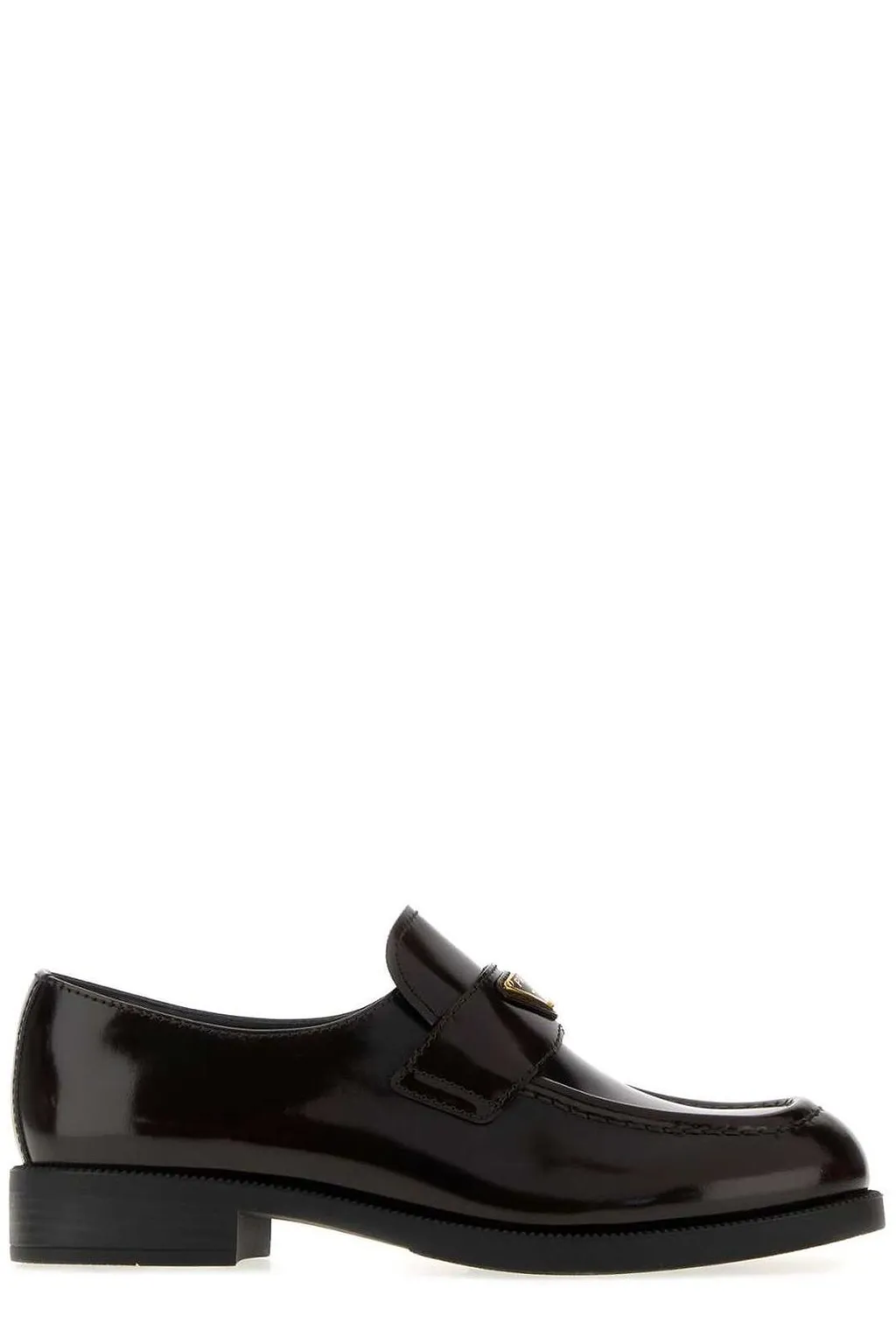 Prada Logo Strap Loafers