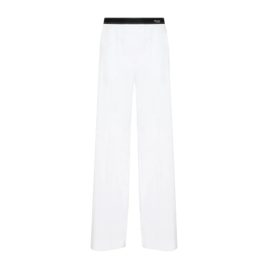 Prada Logo Waistband Pants