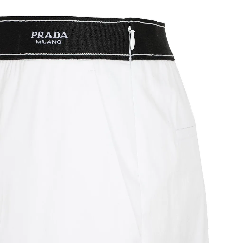 Prada Logo Waistband Pants