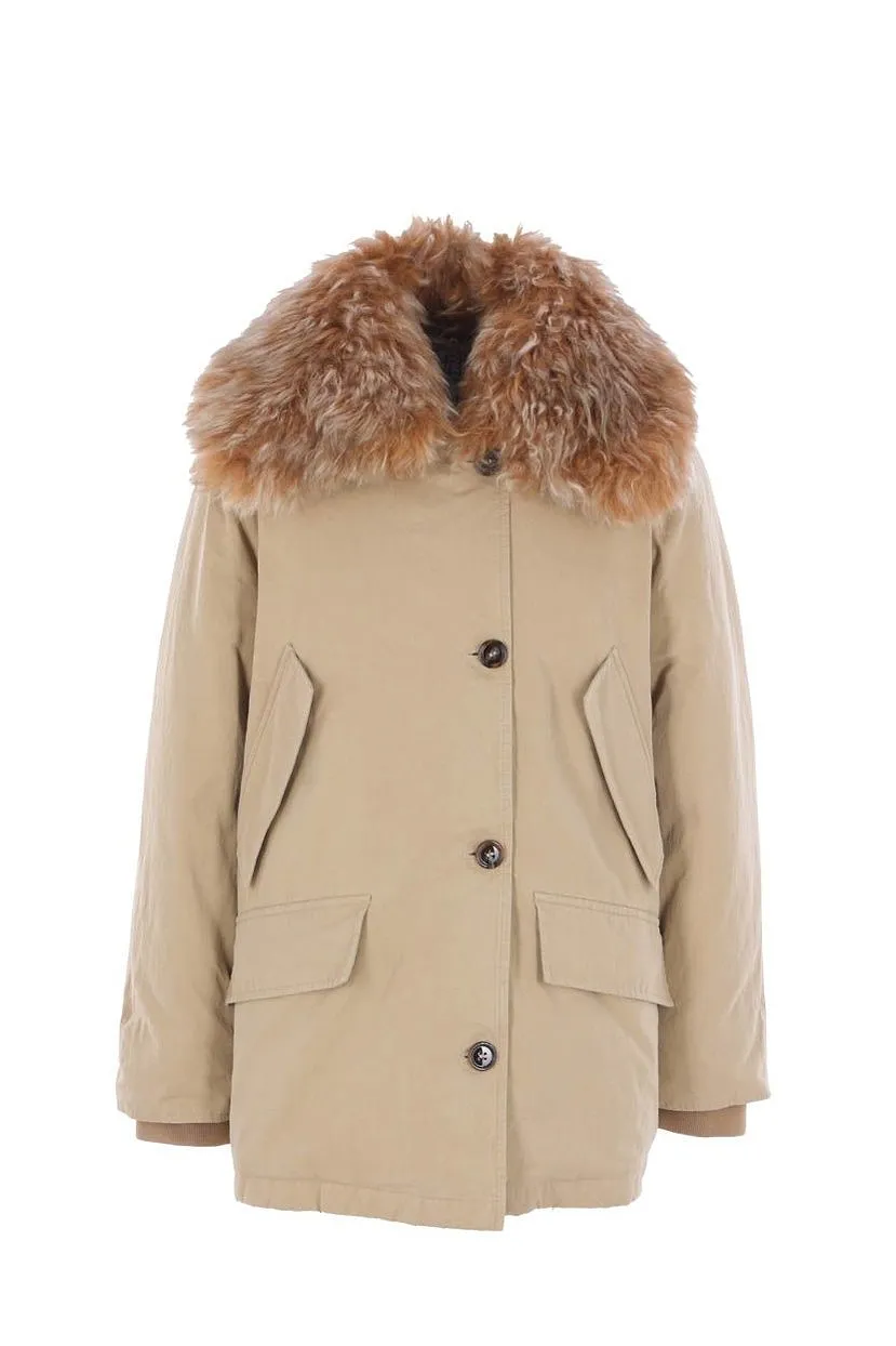 Prada Long-Sleeved Button-Up Coat